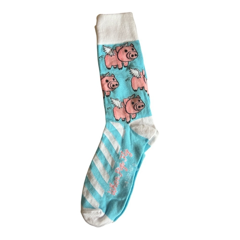 🆕Two Left Feet Sock Co. When Pigs Fly NWT